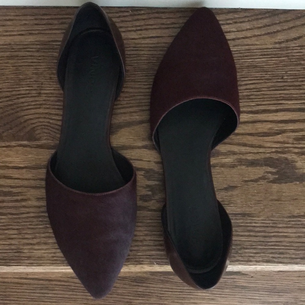 Vince Burgundy Flats